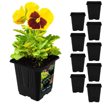 Kvetináče štvorcové 9 cm sada 9 ks.