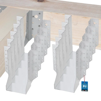 Vešiak na drevené trámy tesárske krokvové 100x200 mm sada 10 ks.