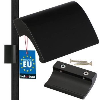 Balkónový úchyt fajčiara na dvere okno - Farba čierna