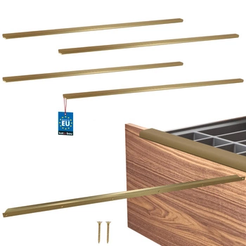 Úchyt nábytkový hliníkový zlatý mat 980/1000 mm sada 4 ks.