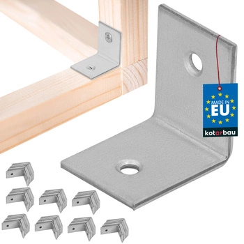 Tesársky uholník nerezový pozinkovaný 30x30x25 mm sada 100 ks.