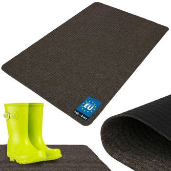 Rohožka na topánky savá protišmyková koberec rohož hnedá 120x80 cm