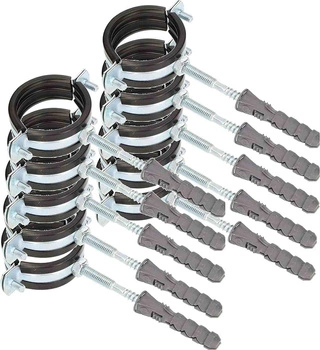 Objímka na potrubie 1" rukoväť gumové tesnenie - 10 ks.