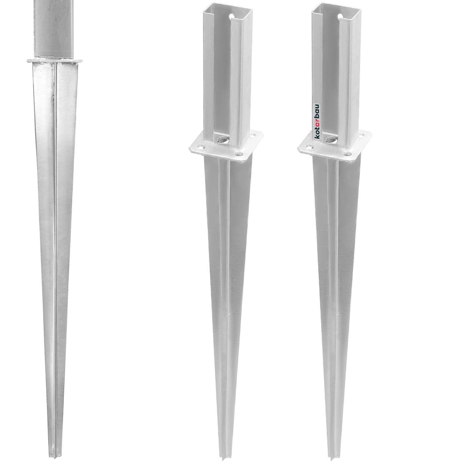 Základňa stĺpa zasunutá do stĺpika panelu 60x40 mm sada 2 ks.