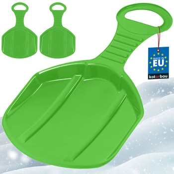 Jablíčko šmykľavka na sánkovanie po snehu zelené sada 2 ks.