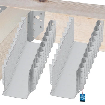 Vešiak na drevené trámy tesárske krokvové 160x170 mm sada 25 ks.