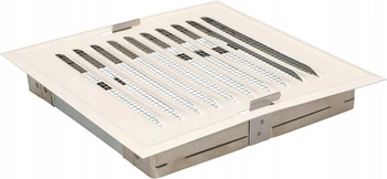 Kovová komínová vetracia mriežka so sieťkou 14x14cm