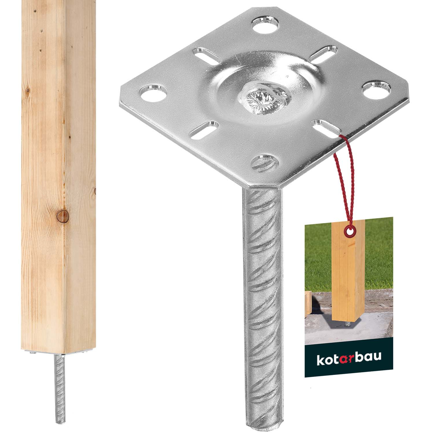 Základňa stĺpa na osadenie 100x100x200 mm