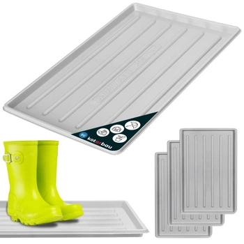 Odkapávač na topánky 45x30 cm sada 3 ks - Farba šedá