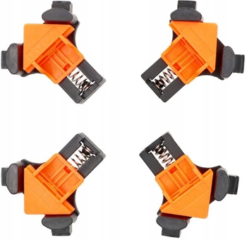 Rohové svorky pružinové svorky uhlové svorky - 4 ks.