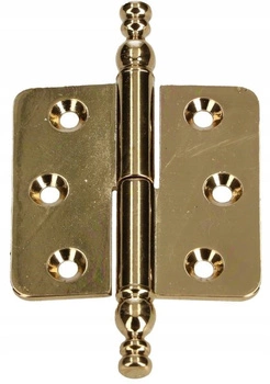 Dekoratívny sklápací nábytkový záves mosadzný ľavý