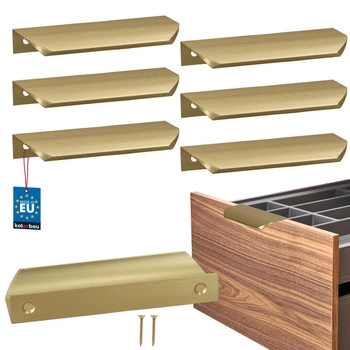 Úchyt nábytkový hliníkový zlatý mat 96/116 mm sada 6 ks.