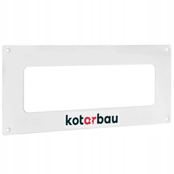 Stenová príruba pre plochý kanál 204x60 biela