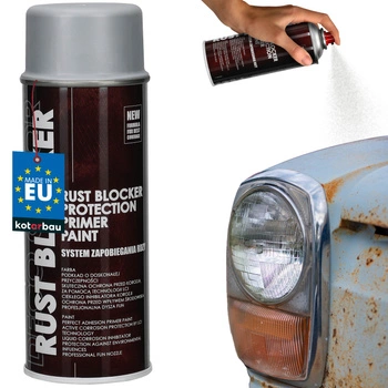 Ochranný lak v spreji antikorózny na kov sivý ral 7035 400 ml