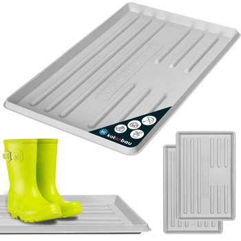 Odkvapkávač na topánky 60x40 cm sada 2 ks - Farba šedá