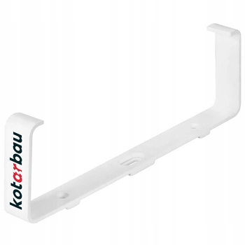 Upevňovacia konzola pre plochý kanál 204x60mm biela