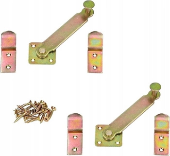 Uzamykateľné okenice bránky altánku hák - 2 ks.