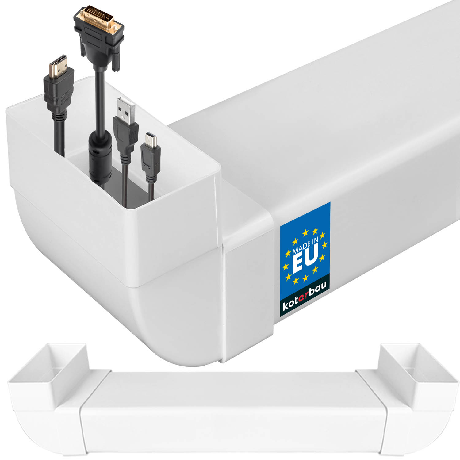 Káblový kanál pre tv na zapustenie 120x60 mm 50 cm