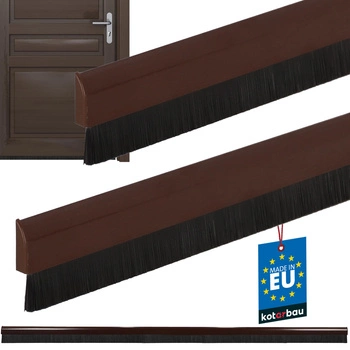 Tesniaca lišta pod dvere hnedá 25 mm 1 m sada 2 ks.