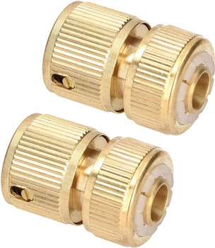Mosadzná rýchlospojka vrúbkovaná 1/2" sada 2 ks.