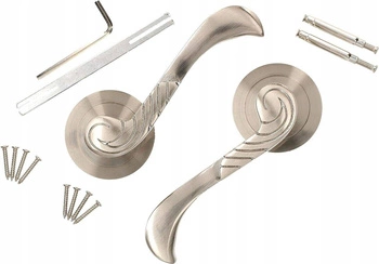 Kľučka dverí okrúhla tyč satén 110 mm