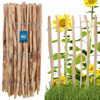 Plot z liesky oplotenie obruba palisáda bridlica 90 cm