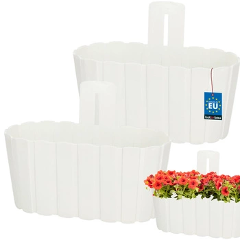 Kvetináč nástenný antracit wisząca 280 MM Sada 2 ks..