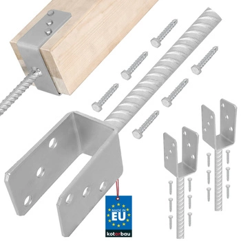 Základňa stĺpa s osadzovacou tyčou 50 mm sada 2 ks.