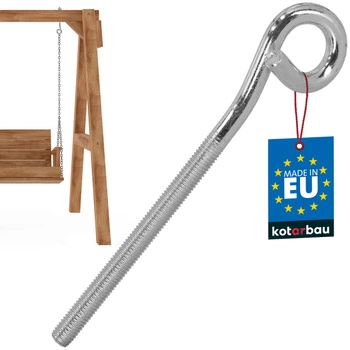 Hojdačkový hák skrutkovací nerezový M12 210 mm