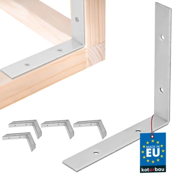 Pozinkovaný tesársky uholník 150x150x25 mm sada 50 ks