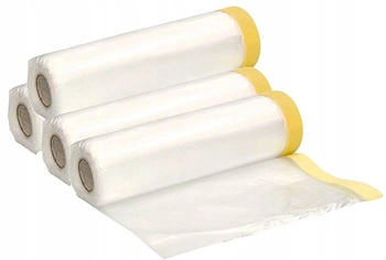 Maliarska fólia 200x20 ochranná plachta s páskou - 4 ks