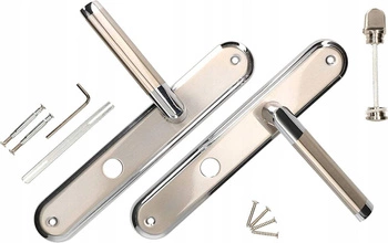 Kľučka dverí nikel-chróm 72 mm dlhá rozeta wc