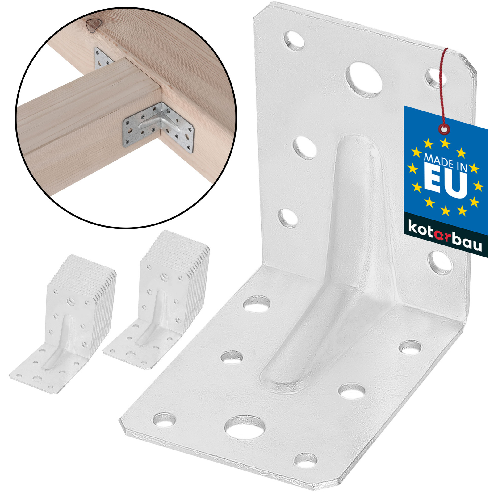 Uholník s prelisom 75x75x55 - 25 ks.