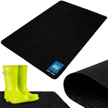 Rohožka na topánky savá protišmyková koberec rohož čierna 150x100 cm