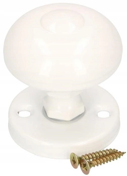Otočný gombík na skrutkovanie bielej rukoväte
