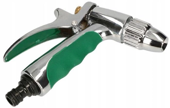 Pištoľový postrekovač s nastaviteľným rozprašovaním, pochrómovaný