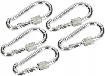 Karabína otočná 60 lanový hák - 5 ks.