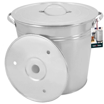 Hrniec s pokrievkou a pozinkovanou vložkou 32 l