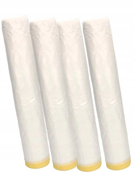 Maliarska fólia 360x20 ochranná plachta s páskou - 4 ks