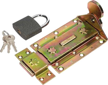 Závora na bránu 180 mm s visiacim zámkom