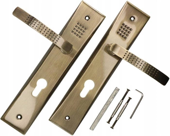 Kľučka na wc s dlhou rozetou patina 72 mm