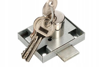Nábytkový zámok pre barovú skrinku na kľúč strieborný 45x56