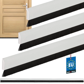 Tesniaca lišta pod dvere biela 25 mm 1 m sada 3 ks.
