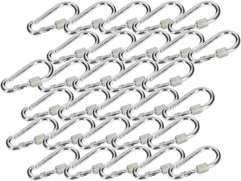 Karabína twist 60 háčik na lano - 50 ks.