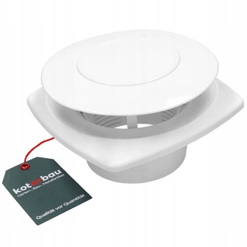 Anemostat odsávania biely 100 plast