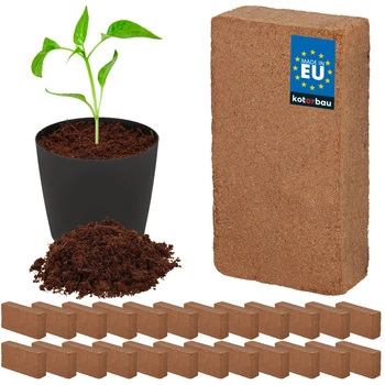 Kokosové brikety na pestovanie rastlín 7 l sada 24 ks.