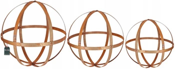 Sada figúrok hrdzavá záhradná guľa kovová dekorácia