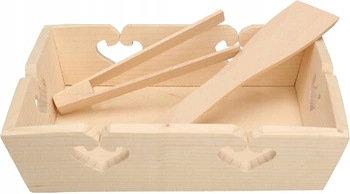 Kuchynská súprava drevený podnos na raňajky veľký