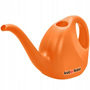 Malá kanvička na zalievanie domáca plastová na rastliny kvety oranžová 2 l