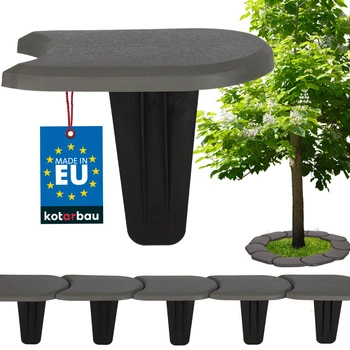 Obrubník trávnika palisáda s nájazdom plastový kamenný 3,8 m
